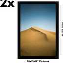 Americanflat 13x19 Picture Frame 2-Pack - Engineered Wood - Black