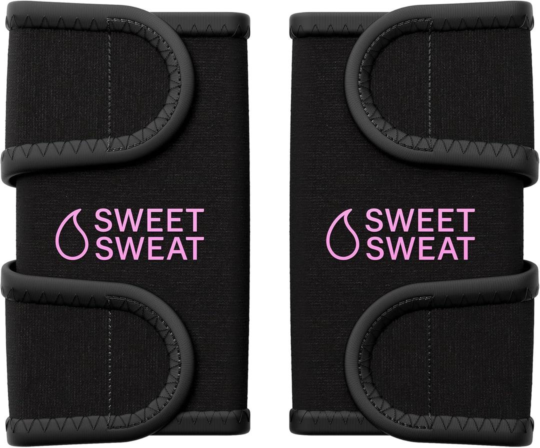 Sports Research Sweet Sweat Arm Trimmers - Premium Sweat-Enhancing Arm Wraps for Women & Men - 3 Adjustable Sizes