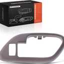 2 x A-Premium Front Passenger Side Interior Door Handle Bezel | Compatible with Chevy, GMC & Cadillac - Tahoe, K1500 K2500 C1500 C2500 Suburban, Yukon, K3500, C3500HD, Escalade, Brown