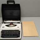 Manual Typewriter with Ribbon, Mechanical Retro Portable Typing Machine | Type Writer for Office & Home Vintage Decor, Classic Old Fashioned Typewriter for Writers, Notes, Letters & Creative Writing