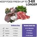 CAREGY Vacuum Sealer Bags 400 Quart 8" x 12" with BPA Free for Food Storage Meal Prep or Sous Vide