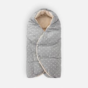 7AM Baby Car Seat Blanket - Multifunctional Car Seat Cover for Toddlers, Winter Stroller & Car Seat Swaddle Blanket, Micro-Fleece & Plush Lined Warm Carseat Cover | (Heather Grey, Large 6-18M)