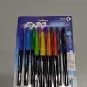 EXPO Wet Erase Markers, Semi-Permanent, Assorted Colors, Ultra Fine Tip, 12 Count - For Writing on Glass, Whiteboards, Mirrors, Calendar, Labeling, Organizing