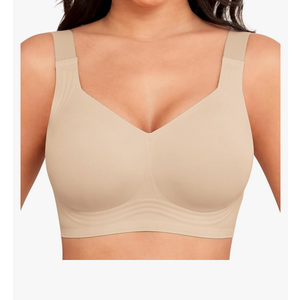 Women Wirefree Bras for Women Full Coverage No Underwire Everyday Bras Comfortable Wireless Padded Bras 4XL