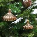 Christmas Ornaments Set with 36pcs Shatterproof Christmas Tree Decorations Multi-Size Christmas Ball Ornaments with 7 Styles Brown