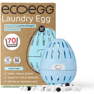 Ecoegg Laundry Egg Laundry Detergent, 70 Loads, Fresh Linen, Sensitive Skin