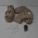 Extra Long Pinch Pleated Linen 108 Inch Curtains 2 Panels Set for Living Room Bedroom Farmhouse Tan Brown Cotton Flax Back Tab Memory Shape Pinch Pleat Ceiling Floor Window Curtains 9 FT Grey Beige