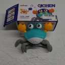 Crawling Crab Baby Toys Crab Toys for Kids with Music, Lights and DIY Stickers Automatically avoids Obstacles,Birthday for Baby Boys and Girls