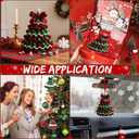 DIY Crochet Christmas Tree Kit, Handmade Crochet Christmas Tree, Tree Bow Pearl Embellishment, Beginner Christmas Crochet Kit, Christmas Craft Kit with Yarn Hook Beads Instructions