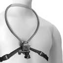 NEEWER Neck Mount Compatible with GoPro DJI Insta 360 Action Cameras, Quick Release Neck Holder with Air Cushion & Adjustable Chest Strap, Accessories Kit for POV Vlogging Video Recording, GP49