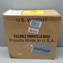 US Weight Durable Fillable Umbrella Base for Patio Table - 50 Pound Capacity Heavy Duty Adjustable Stand for Outdoor Umbrellas - Made in The USA