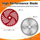 9"x36 Teeth Carbide Tipped Weed Eater Blade,9"x80 Teeth Weed Wacker Blade with Universal Adapter Kit,Brush Cutter Blade for Weedeater,Brush Cutter,Weed Trimmer,Weedwacker-Trim Tree, Vine, and Bushes
