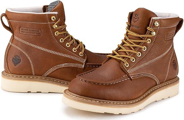 SUREWAY Sw603m Lt. Brown mens Fire and Safety Boot  10,5