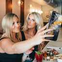 Compatible with Samsung Galaxy S24 Plus & S25 Plus Case Cute with Card Holder/Slim Slot Wallet Phone Case for S24+ & S25+ / Grey Yellow Marble Natural Stone Swirls Painting