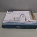 FEELSO Kitchen Faucets with Pull Down Sprayer, High Arc Stainless Steel Single Handle Kitchen Sink Faucet, 1 or 3 Hole Brushed Nickel Water Faucets for Farmhouse Laundry Camper Rv Bar