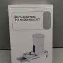 YOUEON Raised Pet Feeder Stand for Cats and Dogs Neck Health, Adjustable Height Elevated Shelf Suitable for 90% Automatic Pet Feeder & Water Dispenser, with Drawer to Stock Pet Snacks, Canned Food