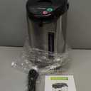 NutriChef Hot Water Urn Pot 3.38 QT, Insulated Stainless Steel Hot Water Dispenser & Boiler, Auto & Manual Dispense, Safety Lock, Electric Kettle