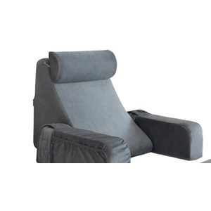 ENITYA Reading Pillow for Sitting in Bed Adult, Back Pillow for Bed Sitting up, Reading & Bed Rest Pillows for Watching TV/Reading/Gaming/Resting in Bed, Couch or Floor, Medium 19"(Grey)