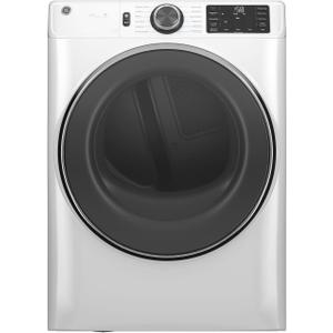 GE 7.8 cu. ft. Smart Front-Load Electric Dryer with Steam and Sanitize Cycle White – GFD65ESSVWW