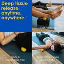 Rodo 2-in-1 Soft Peanut & Lacrosse Ball Roller | Deep Tissue Massage Tool for Fascia, Plantar Fasciitis, Hips & Back | Mobility & Recovery Roller | Compact, Travel-Friendly, Pilates, Therapy Ready