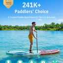 Niphean Inflatable Stand Up Paddle Board with SUP Accessories, Anti-Slip EVA Deck, 10’6’’ Inflatable Paddle Boards for Adults & Youth of All Skill Levels
