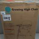 High Chair, Foldable High Chairs for Babies and Toddlers Ultra Safe for Infant or Adults Up to 150 Lbs, Easy Clean, Removable Tray/Adjustable Footrest for Baby Feeding HighChair, Cream