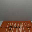 Artoid Mode Give Thanks Pumpkin Thanksgiving Welcome Decorative Doormat, Seasonal Fall Low-Profile Floor Rug Switch Mat for Indoor Outdoor 17x29 Inch