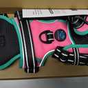 PHOEPET 2019 Upgraded No Pull Dog Harness, Reflective Adjustable Vest, with a Training Handle + 2 Metal Leash Hooks+ 3 Snap Buckles +4 Slide Buckles(L, Pink)