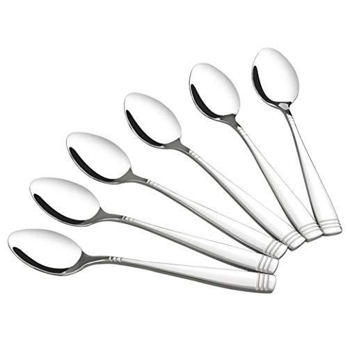 Obstnny 16-Piece Stainless Steel Teaspoons, Small Dessert Spoons Set