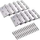 8-Pack Door Hinges, Commercial 3.5" X 3.5" Security Exterior Stainless Steel Door Hinge Pins with Stainless Steel Screws