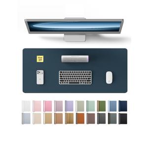 YSAGi Leather Desk Protector, Office Mat, Large Mouse Mat, Non-Slip PU Leather Blotter, Laptop Desk Mat, Waterproof Writing Pad for Office and Home(Dark Blue, 40" x 24")