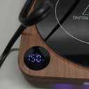 House Gem Mug Warmer - 36W Coffee Mug Warmer for Desk with Temperature Display, 2-12Hrs Auto Shut Off, Smart Candle Warmer - Ideal Coffee Gifts Accessories Keep Beverages Coffee Warmer (Wood) (Wood)