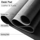 47.2" x 23.6" Large Desk Pad Mat - Non-Slip PU Leather Desk Mat, Large Mouse Pad, Computer Mat for Keyboard Mouse, Waterproof Desk Writing Mat, Desk Blotter Mat for Work (Dark Green)