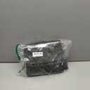 ZALL Waffle Bath Mat Black Super Absorbent Non Slip Bathroom Rug,Rhombus Geometric 18x30inch,Machine Washable Ultra Soft Floor Mats