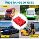 16 Pcs 50A Battery Quick Connect/Disconnect Plug Kit, Compatible with 6-12AWG Battery Cables, 12-36V Universal Connector for Car, Winch, Trailer