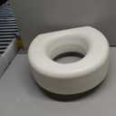 Lumex Raised Toilet Seat, 4.5" Riser, Non-Locking, Fits Most Toilets