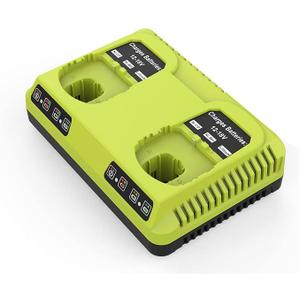 Dual Charger Compatible with for Ryobi 12V-18V ONE+ Batteries, Lithium, P102 P108 P189 P108 P105 P103 P107 PBP004 PBP005 PBP003 PBP002