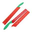 Stainless Steel Watermelon Knife Extended Fruit Slicer Serrated Edge for Effortless Cutting for Watermelons Cakes and Bread Home Kitchens