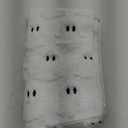 Artoid Mode Ghost Soft Plush Faux Fur Jacquard Halloween Table Runner, Holiday Kitchen Dining Table Decoration for Home Party Decor 13x72 Inch (White)