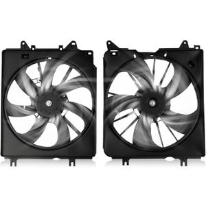 611550 601550 Radiator Cooling Fan Assembly Fits for 2017 2018 2019 2021 2022 Honda CR-V CRV 1.5L HO3115169 HD60075A, Pack of 1 