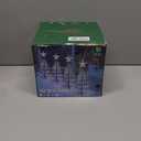 Dynaming 4 Pack Solar Spiral Christmas Trees with Lights, 19" Outdoor Light Up Christmas Pathway Markers with Colorful Lights, Waterproof & Auto On/Off Xmas Decoration for Patio Yard Walkway Driveway (Multicolor)