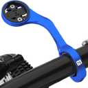 Out Front Bike GPS Compuer Mount,Bike Handlebar Stand,Aero Bar Bike Computer Bracket for Garmin and Wahoo Computers,Bike Computer Holder with Adapter for Bike Computers,Bike Light & Sports Camera