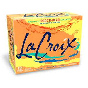 LaCroix Sparkling Water, Peach-Pear, 12 Fl Oz (Pack of 12), Best By: 05/10/26