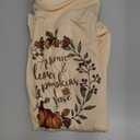 Fall Leopard Pumpkin Printed Shirts Women Thanksgiving Short Sleeve Graphic Tees Halloween Pumpkin T-Shirts Tops (Small, Beige-4)