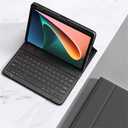 Keyboard Case for iPad Mini A17 Pro/iPad Mini 6th Generation Magnetic Detachable Bluetooth Keyboard Cover with Pencil Charging Holder for iPad Mini 7/6 (Black)