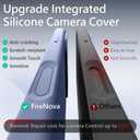 FireNova Magnetic for iPhone 17 Pro Case, Compatible with MagSafe, [Integrated Silicone Camera Control Button] [Camera Protection] Anti-Scratch Microfiber Lining Phone Case, 6.3", Lavender Gray