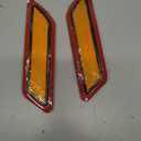 X AUTOHAUX Pair Front Bumper Reflector Side Marker 63147274521 63147274522 for BMW F30 F31 3-Series 2013-2015 Replace Amber Color Reflector Yellow