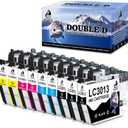 DOUBLE D LC3013 Ink Cartridges Compatible Replacement for Brother LC3013 LC3011 High Yield for Brother MFC-J491DW MFC-J497DW MFC-J895DW MFC-J690DW Printer (3 Black,2 Cyan,2 Magenta,2 Yellow) 9 Pack