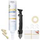 Tile Grout Repair Kit - 17.64oz Beige Grout Filler for Shower, Bathroom & Floor Tile - Waterproof Grout Sealer to Restore & Renew Grout Lines - Quick Drying, Easy to Use Tube