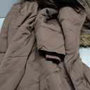 Jyanl Long Winter Coats for Women Maxi Length Puffer Coat Warm Quilted Jacket Ladies Full Length Down Fur Hood Trendy 2025 L